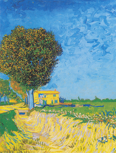 Allee bei Arles mit Häusern Vincent van Gogh